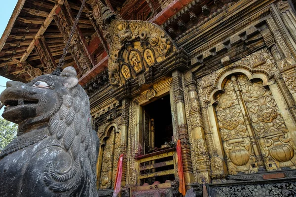 Detalle Del Templo Changu Narayan Considerado Templo Más Antiguo Nepal —  Fotos de Stock