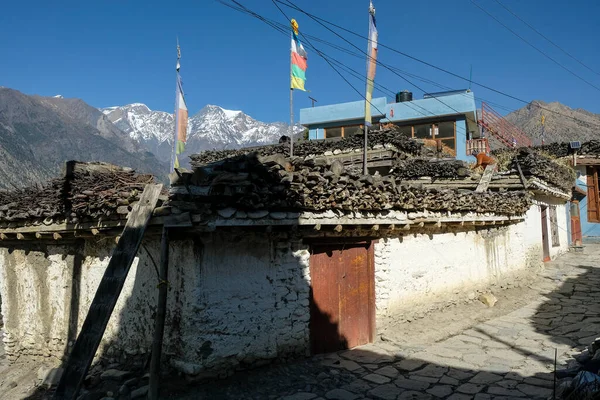 Thini Nepal Noviembre 2021 Thini Village Lower Mustang Noviembre 2021 —  Fotos de Stock