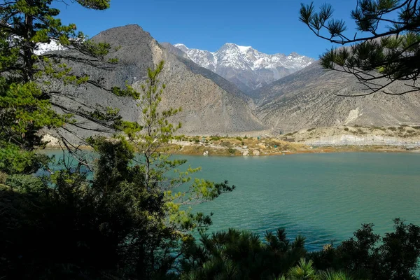Lago Dhumba Cerca Jomsom Lower Mustang Nepal — Foto de Stock