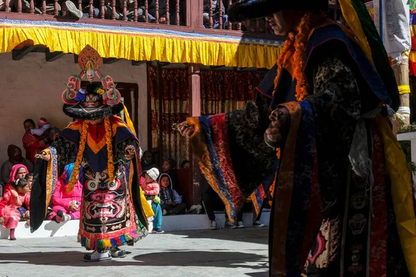 Marpha Népal Novembre 2021 Danse Lama Monastère Bouddhiste Marpha Dans — Photo