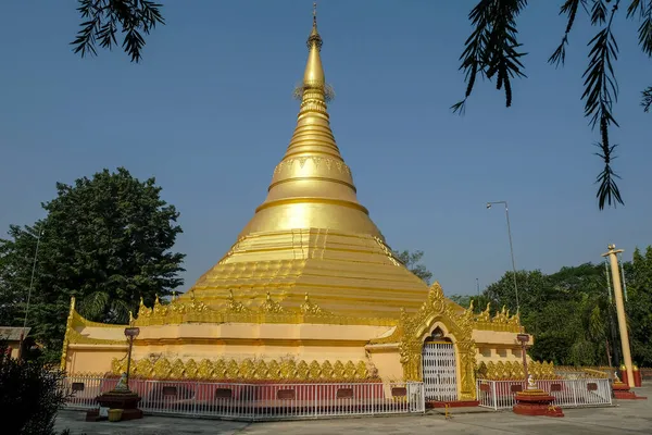 Myanmar Złota Świątynia Lumbini Nepal — Zdjęcie stockowe