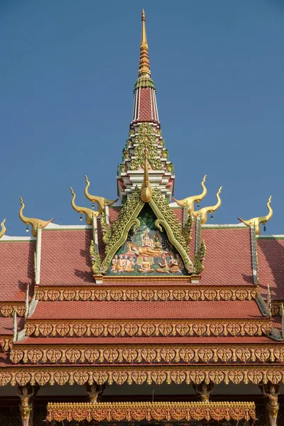 Detail Van Het Cambodjaanse Klooster Lumbini Nepal — Stockfoto