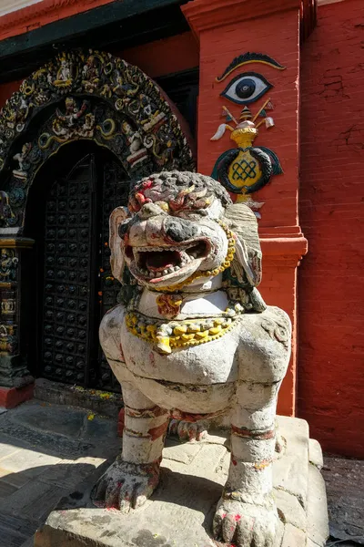 Detail Der Eingangstür Des Taleju Tempels Durbar Platz Kathmandu Nepal — Stockfoto