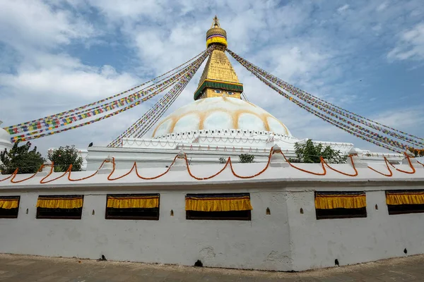 カトマンズのボンドナート ストゥーパは世界最大級のものである ネパール — ストック写真