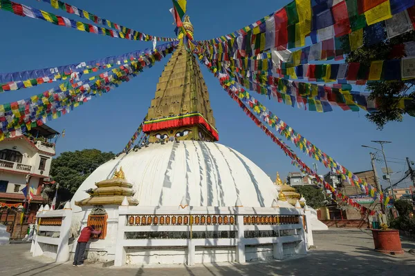 Charumati Stupa Została Zbudowana Przez Charumati Córkę Indyjskiego Cesarza Ashoka — Zdjęcie stockowe