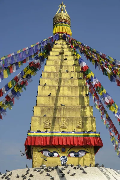 Charumati Stupa Została Zbudowana Przez Charumati Córkę Indyjskiego Cesarza Ashoka — Zdjęcie stockowe
