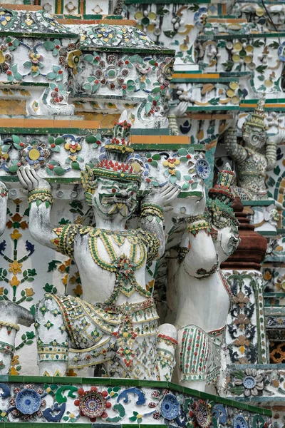 Bangkok Tailandia Enero 2022 Detalle Una Estatua Templo Budista Wat — Foto de Stock