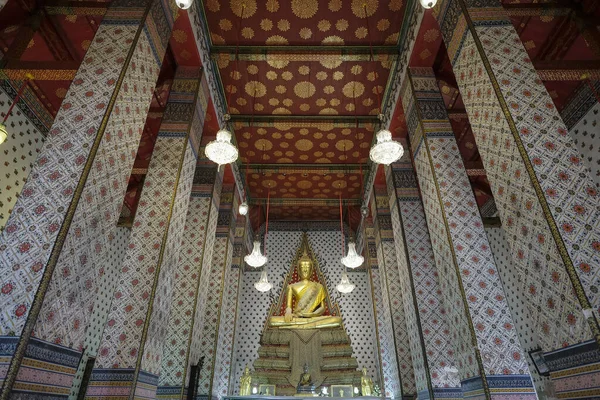 Bangkok Tailândia Janeiro 2022 Detalhe Uma Estátua Templo Budista Wat — Fotografia de Stock