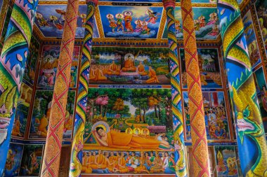 Kamboçya, Kamboçya - Şubat 2022: Toek Vil Pagoda Kamboçya 'da 26 Şubat 2022.