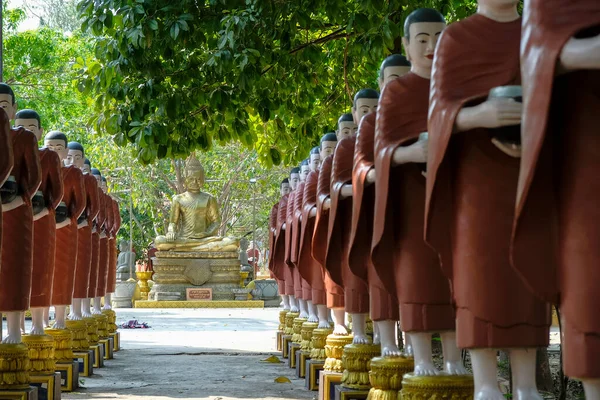 Siem Reap Camboja Fevereiro 2022 Estátua Buda Templo Wat Fevereiro — Fotografia de Stock