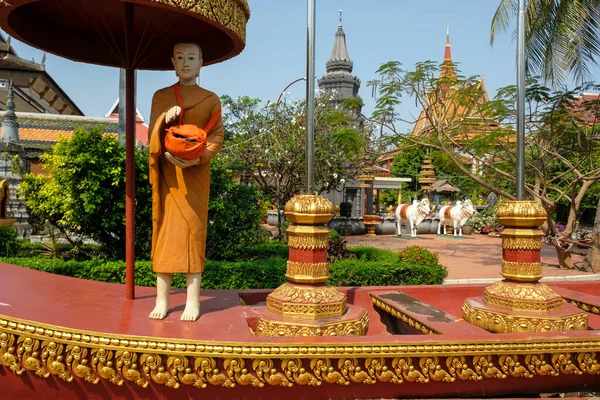 Siem Reap Camboja Fevereiro 2022 Templo Wat Preah Prom Rath — Fotografia de Stock