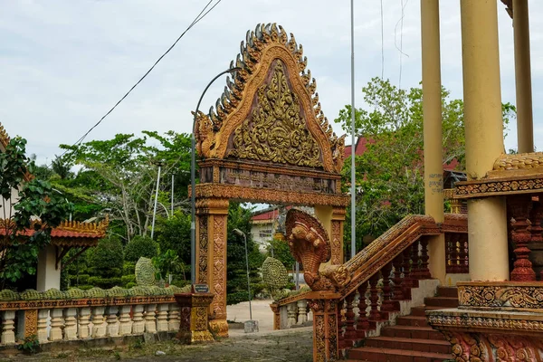 Kampot Cambogia Febbraio 2022 Toek Vil Pagoda Kampot Febbraio 2022 — Foto Stock