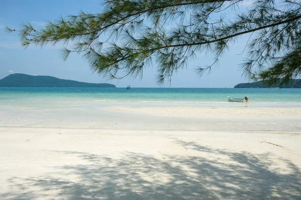 Saracen Bay Beach Ostrově Koh Rong Samloem Kambodži — Stock fotografie