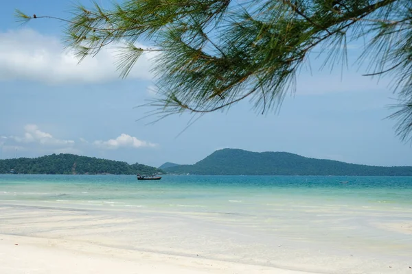 Saracen Bay Beach Ostrově Koh Rong Samloem Kambodži — Stock fotografie