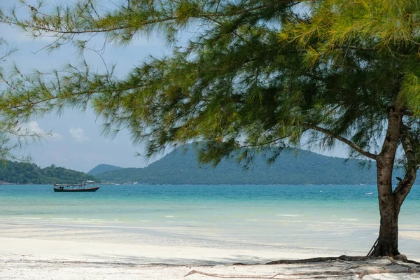 Saracen Bay Beach Ostrově Koh Rong Samloem Kambodži — Stock fotografie