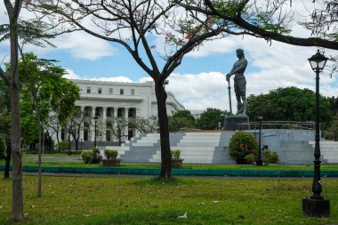 Manila, Filipinler - Mart 2022: Ulusal Antropoloji Müzesi Cephesi 27 Mart 2022, Manila, Filipinler.
