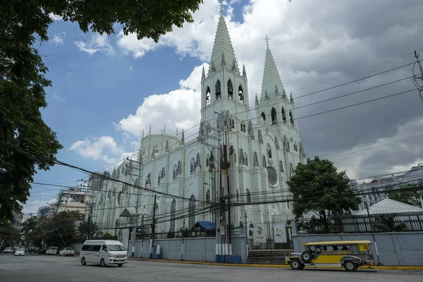 Manila Filipinas Marzo 2022 Basílica San Sebastián Marzo 2022 Manila — Foto de Stock