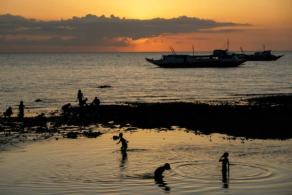 Gasan Philippinen April 2022 Sonnenuntergang Gasan Strand April 2022 Gasan — Stockfoto