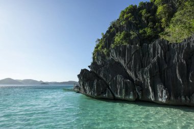 Coron, Filipinler - Mayıs 2022: 9 Mayıs 2022 'de Filipinler' in başkenti Palawan 'da ada atlaması.