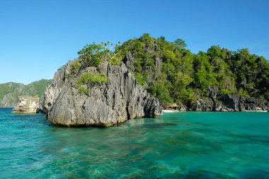 Coron, Filipinler - Mayıs 2022: 9 Mayıs 2022 'de Filipinler' in başkenti Palawan 'da ada atlaması.