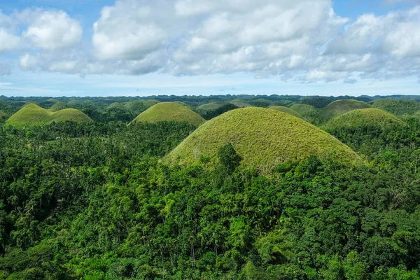 Bohol Filipinas Julio 2022 Las Colinas Del Chocolate Son Una — Foto de Stock