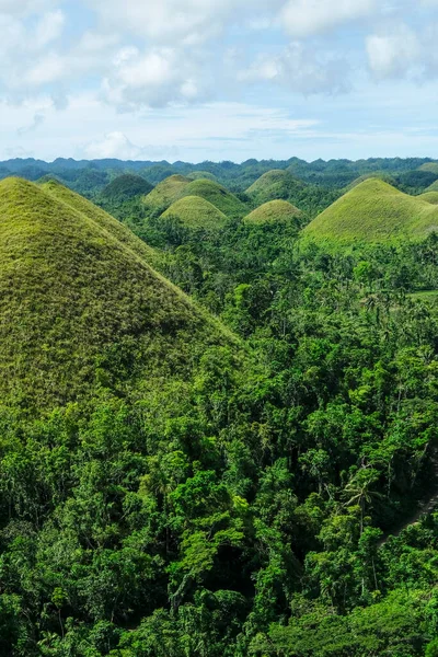 Bohol Philippines July 2022 Chocolate Hills Geological Formation Bohol Island — Foto de Stock