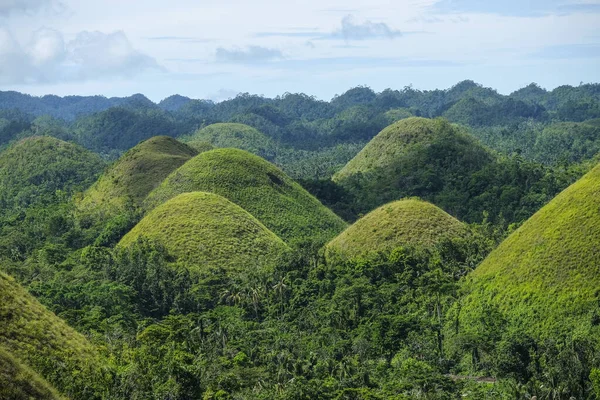 Bohol Filipinas Julio 2022 Las Colinas Del Chocolate Son Una — Foto de Stock