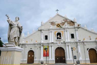 Vigan, Philippines - August 2022: Metropolitan Cathedral of Saint Paul in Vigan on August 6, 2022 in Vigan, Luzon, Philippines.