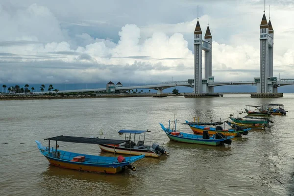 Kuala Terengganu Malaisie Octobre 2022 Vues Pont Levis Kuala Terengganu — Photo