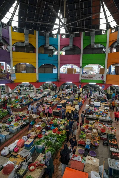 Kota Bharu Malasia Octubre 2022 Gente Compra Frutas Verduras Mercado —  Fotos de Stock