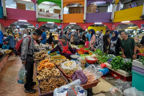 Kota Bharu Malaysia Oktober 2022 Folk Köper Frukt Och Grönsaker — Stockfoto