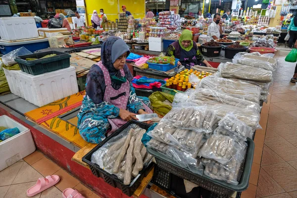 Kota Bharu Malaysia Oktober 2022 Beredda Matstånd Siti Khadijah Market — Stockfoto