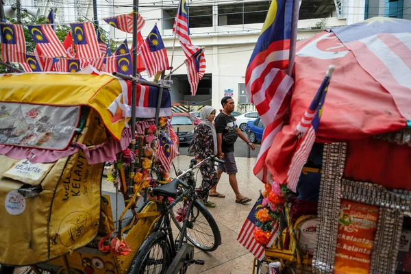 Kota Bharu Malaysia October 2022 Tricycles Parked Front Siti Khadijah — Stock Photo, Image