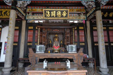 George Town, Malezya - Ekim 2022: Tokong Han Jiang, Han Jiang Atalarının Tapınağı, 11 Ekim 2022 tarihinde Penang, Malezya 'da George Town' daki tek Teochew tarzı tapınaktır.