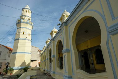 George Town, Malezya - Ekim 2022: George Town 'daki Lebuh Aceh Camii' nin 12 Ekim 2022 'de Penang, Malezya' da görülmesi
