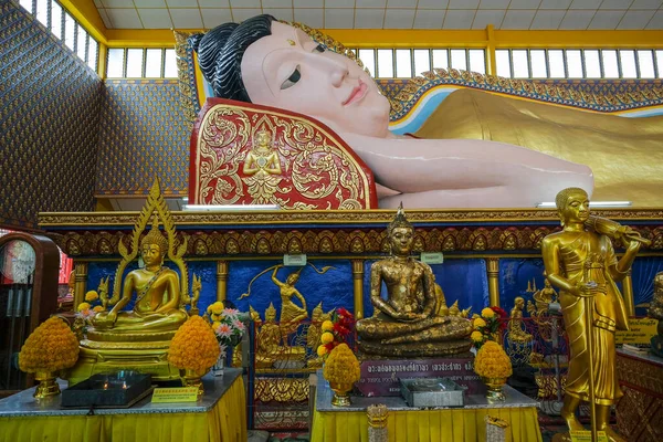 George Town Malezja Październik 2022 Widok Świątyni Buddyjskiej Wat Chaiyamangalaram — Zdjęcie stockowe