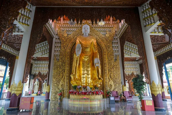Джорджтаун Малайзия Октябрь 2022 Года Вид Бирманский Буддистский Храм Дхаммикарама — стоковое фото
