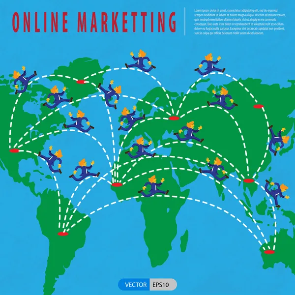 üzerinde satır pazarlama dünya çapında