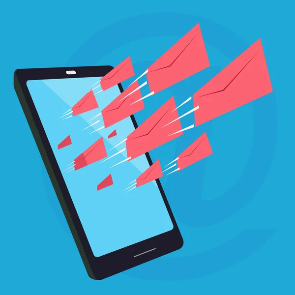 cep telefonundan çok fazla e-posta gönderdi