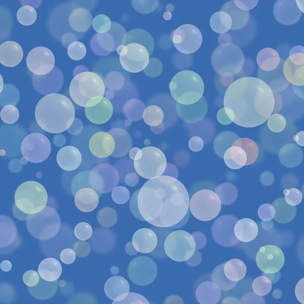 Abstract colorful bubble on blue background — Stock Photo, Image