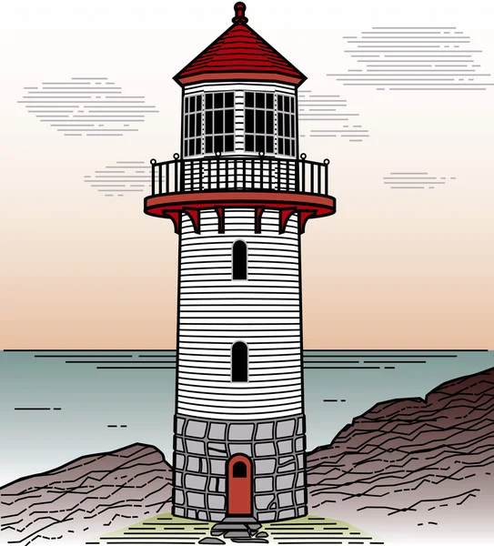 Lighthouse — Stock Vector