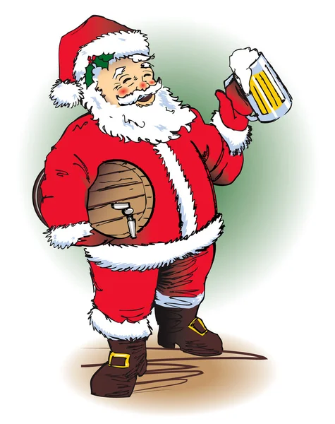 Santa's Ale — Stock Vector