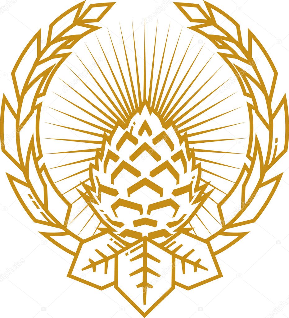 Wheat and Hop Clove Emblem