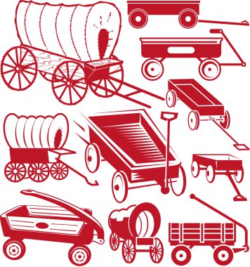 Wagon Collection clipart