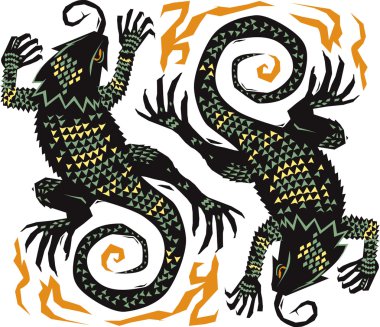 Kışlıklar dragon amblemi