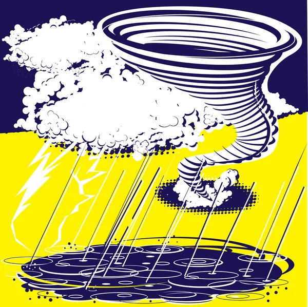 Tormenta abstracta — Vector de stock