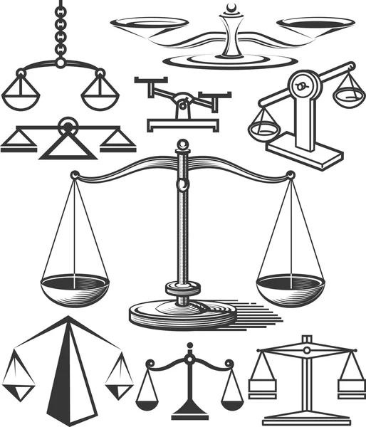 Équilibrage échelle collection — Image vectorielle