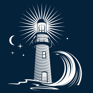 Lighthouse & Wave