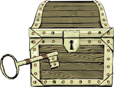 eski sandık & anahtar