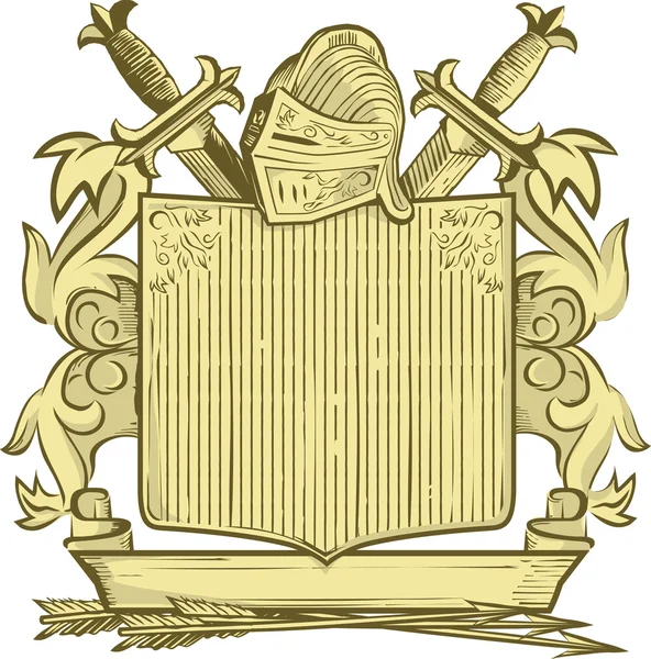 騎士の紋章 — ストックベクタ